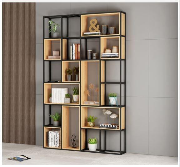 ndustrial  Wood Metal Shelf Partitions - Divider