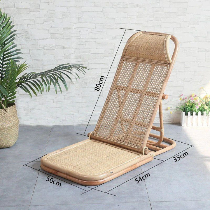 Handmade Rattan Folding Deck Chair