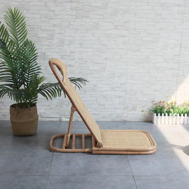 Handmade Rattan Folding Deck Chair