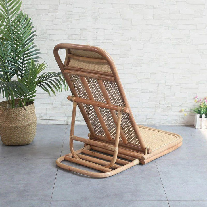 Handmade Rattan Folding Deck Chair