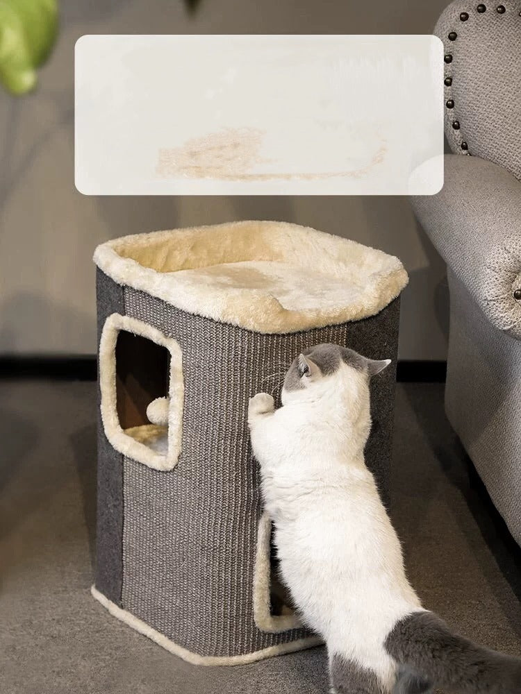 Designer Square Tower Cat Bed