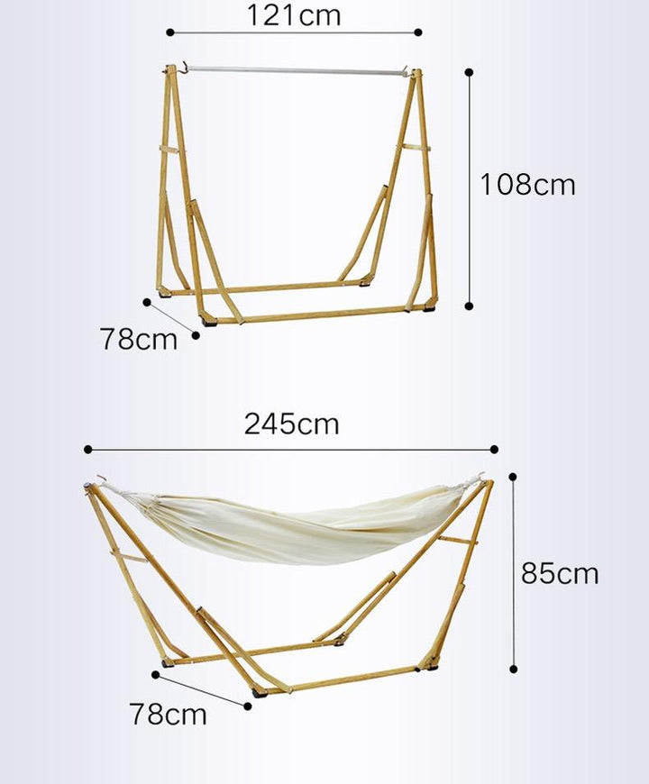 Double Canvas Classic Hammock with Stand
