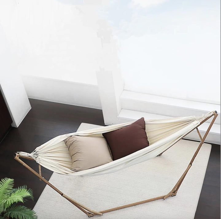 Double Canvas Classic Hammock with Stand