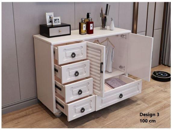 Wooden Storage Cabinet _ Modern Drawers