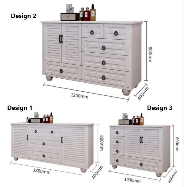 Wooden Storage Cabinet _ Modern Drawers