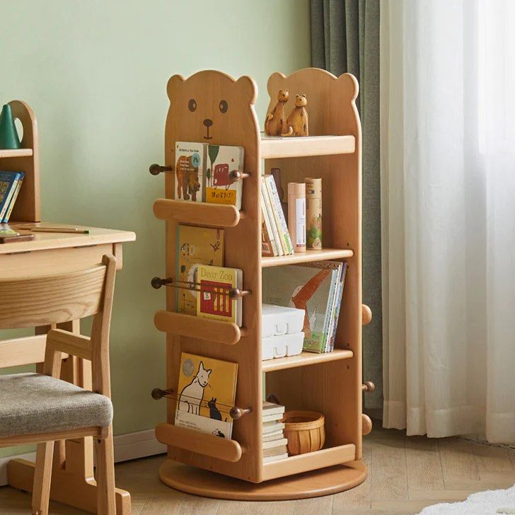 Multifunctional Revolving Child Bookshelf