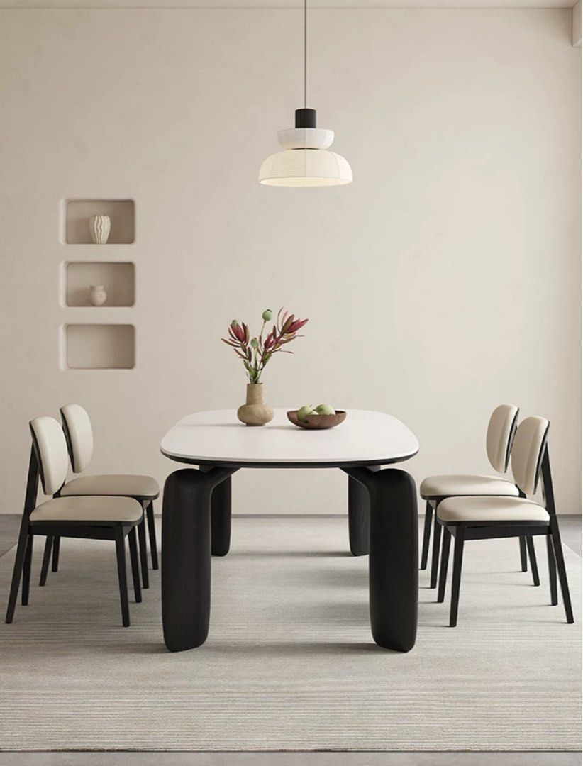 Modern Boucle Dining Chair