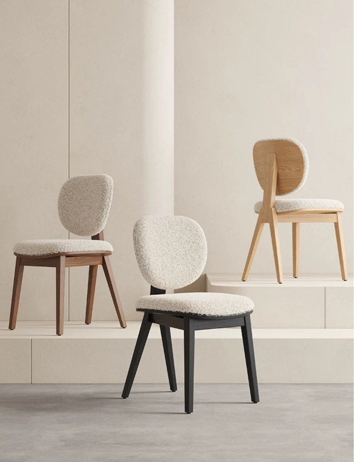 Modern Boucle Dining Chair