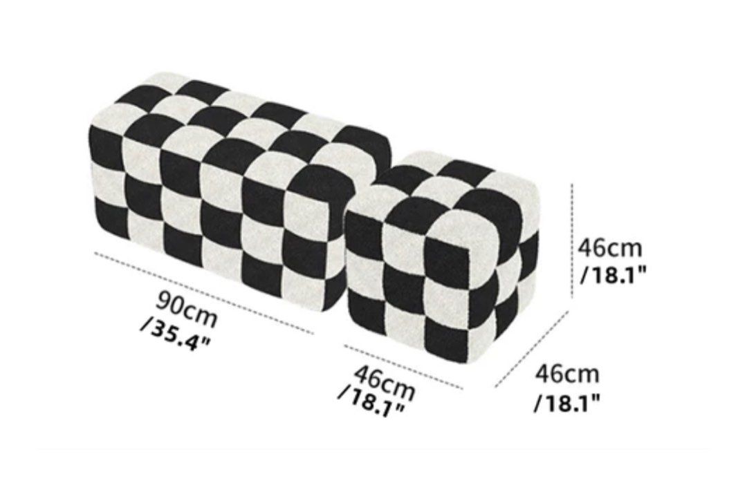 Checkerboards Ottoman