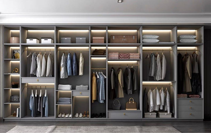 Modern Glass LED Wardrobe