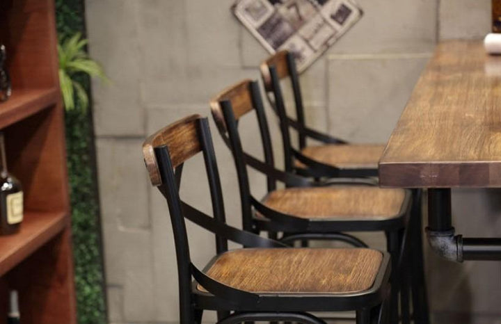 Solid Wood Bar Chair