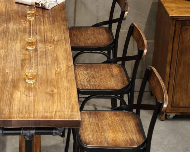 Solid Wood Bar Chair