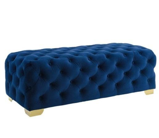 ELISE _ Velvet Tufted Ottoman Bench