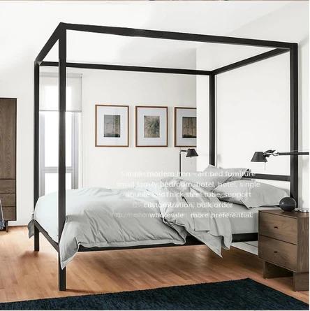 Nordic Canopy Poster Bedframe European Style