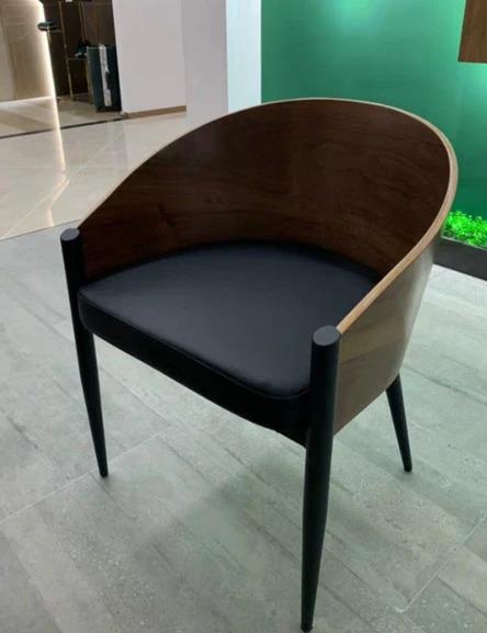 Postmodern Walnut Dining Chair