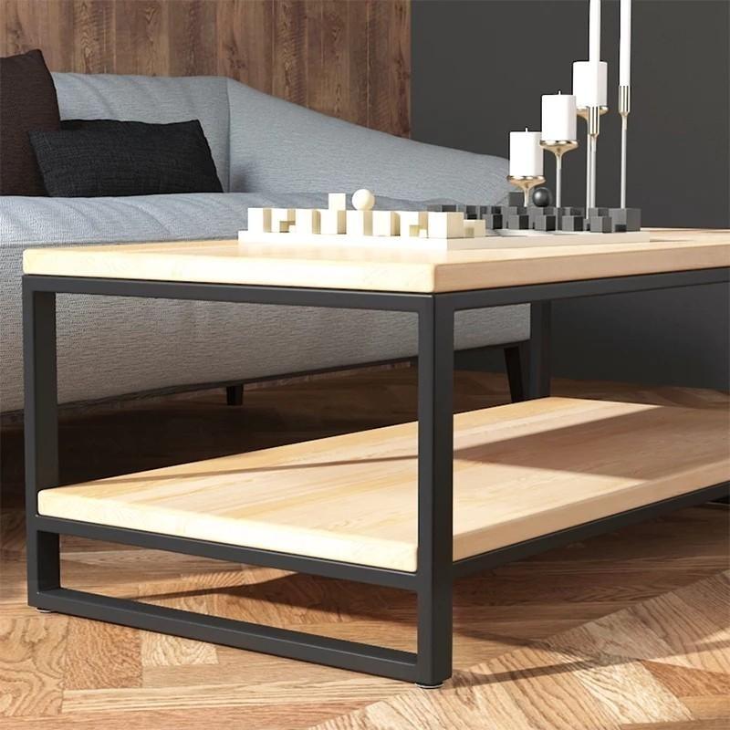 EVERLY Scandi Minimalist Solid Wood Coffee Table