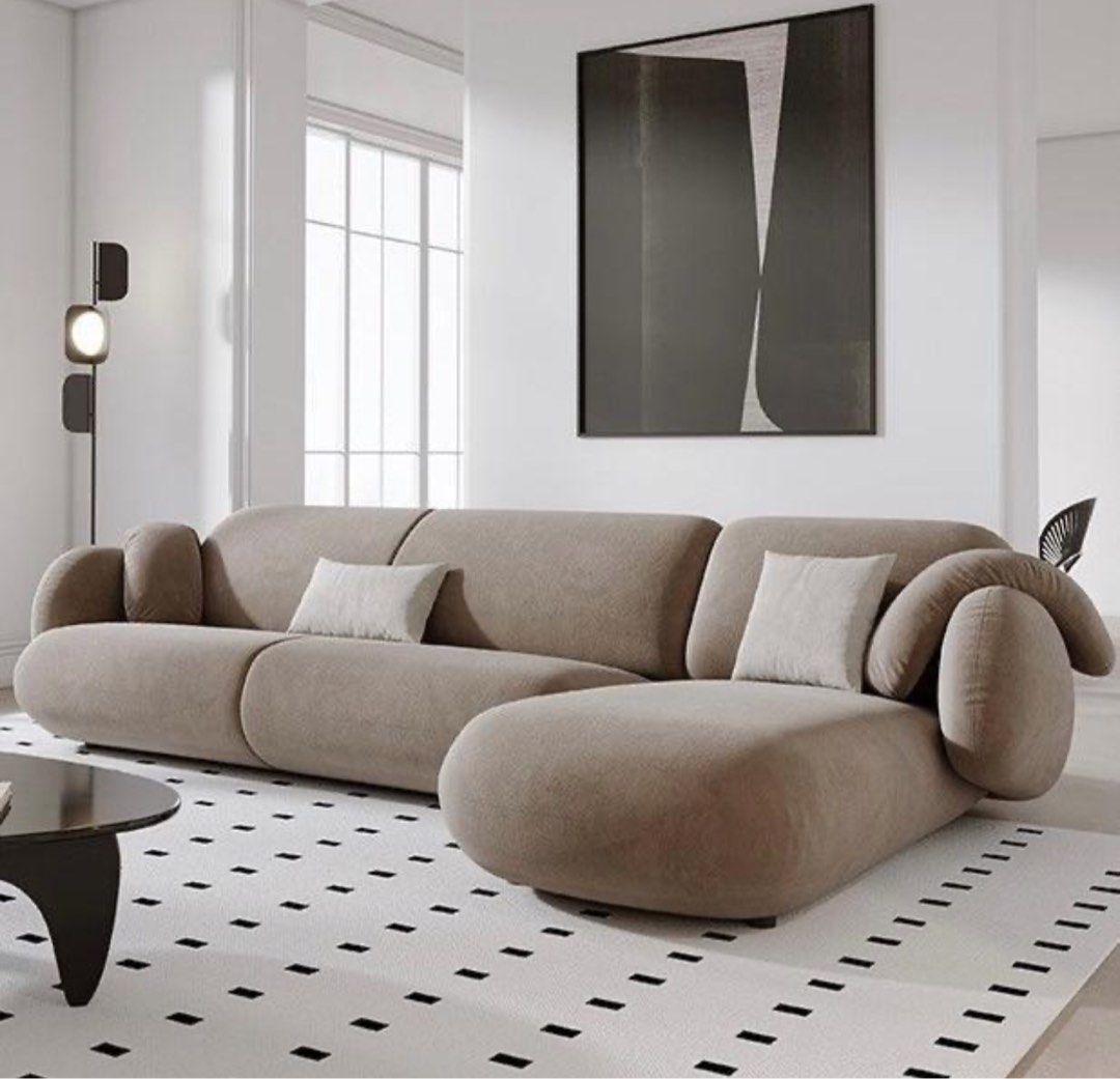 Modern Velvet Sectional Designer Sofa