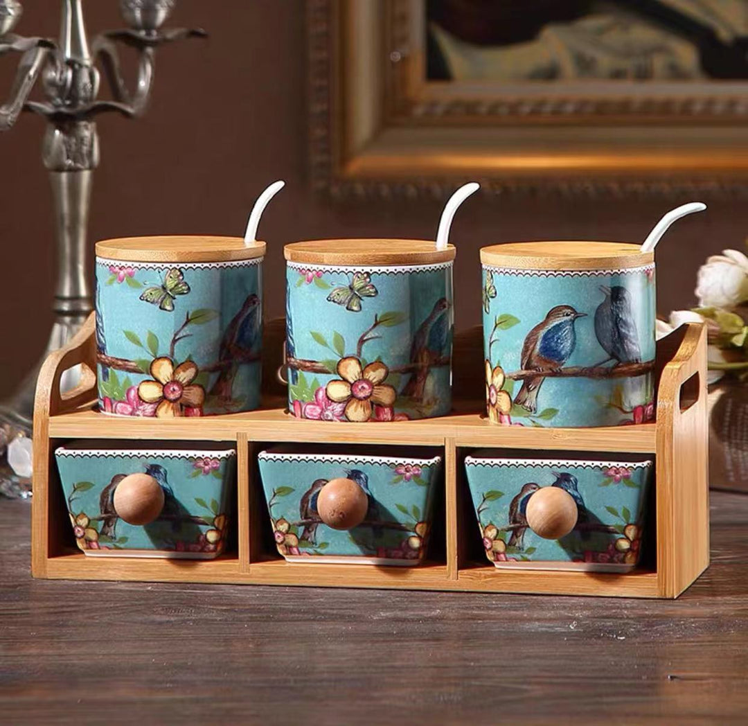 Royal Floral Kitchen Canister Set