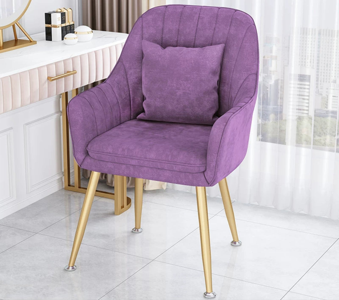 Modern Victorian Upholstered Velvet Dining Chair