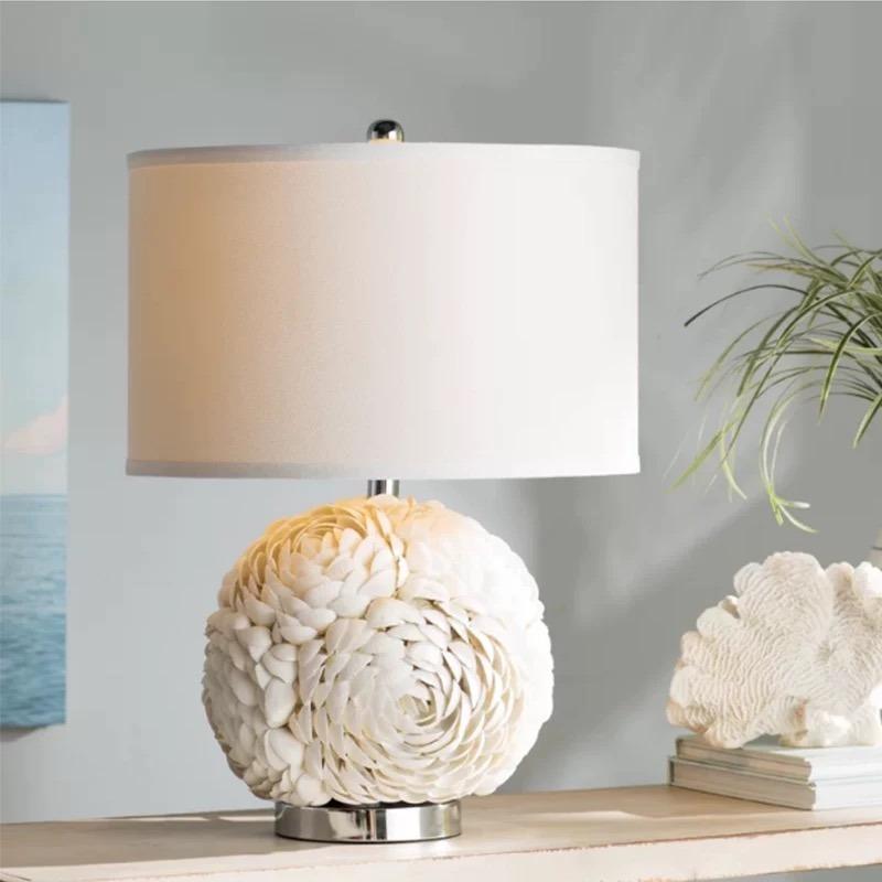 Floral Shell Table Lamp