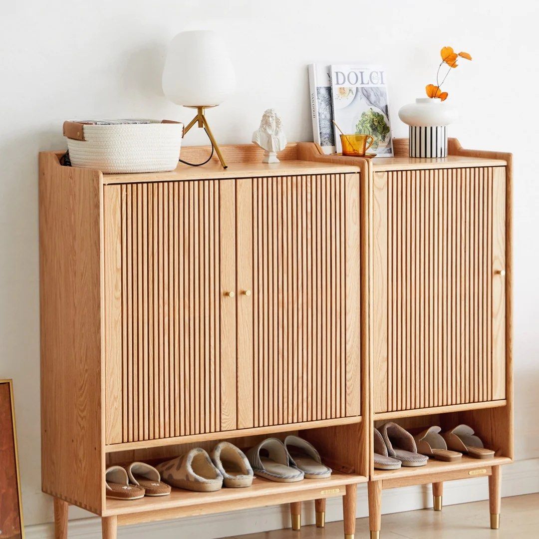 Solid Wood Shoe Cabinet