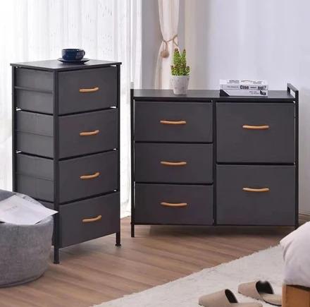 Fabric Chest of Drawers Commode