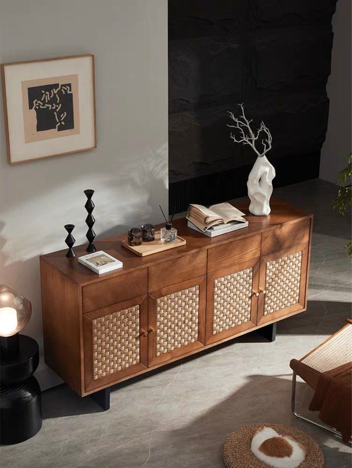 Solid Ash Wood Sideboard