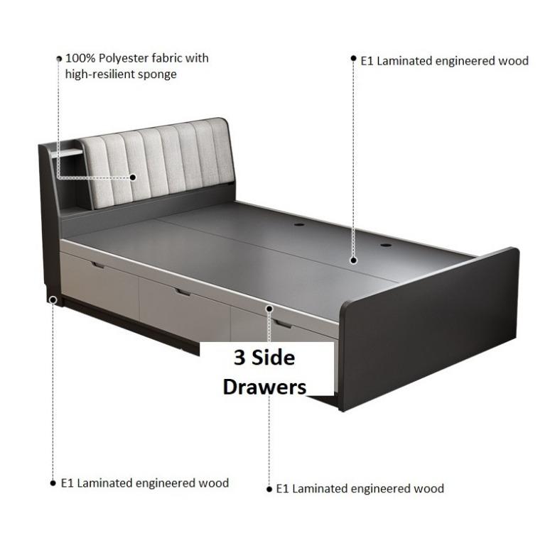 Modern Storage Bedframe