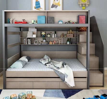 Modern Double Deck Multipurpose Children Bed