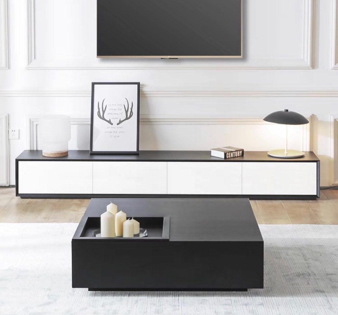 Modern Solid Wood TV Console