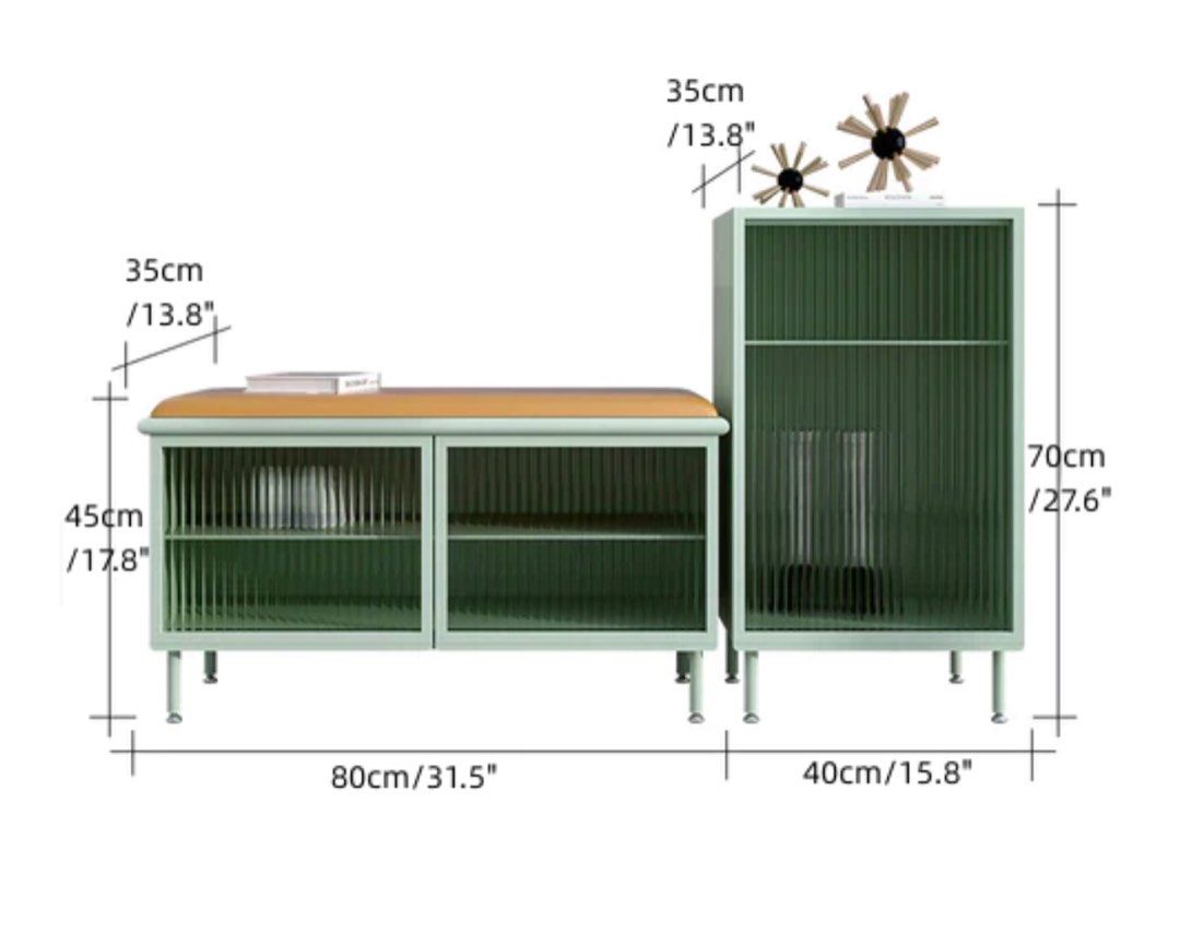 Shoe Storage Bench & Cabinet