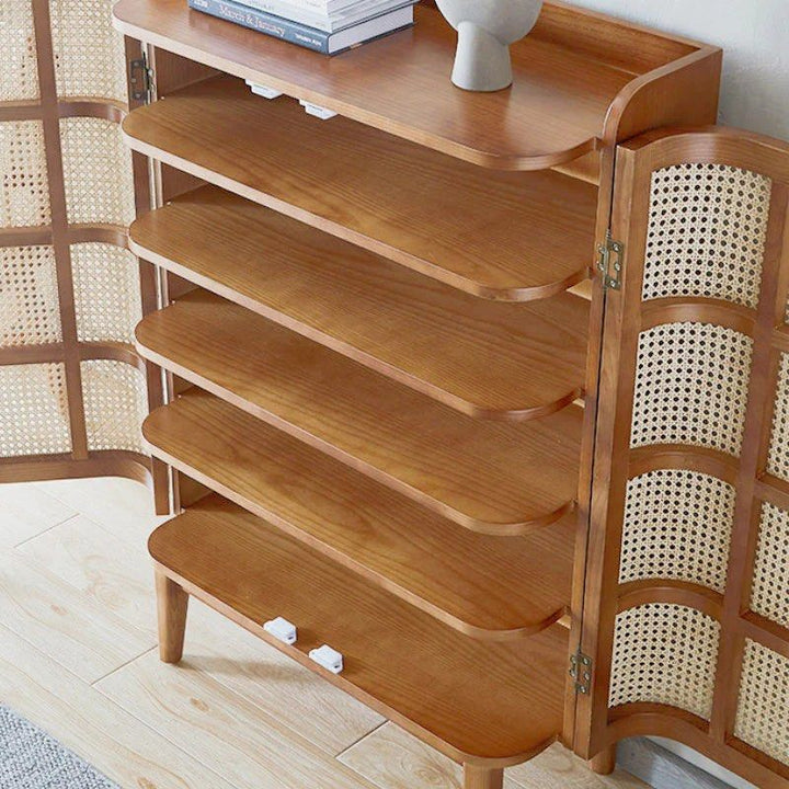 Rattan Shoe Cabinet