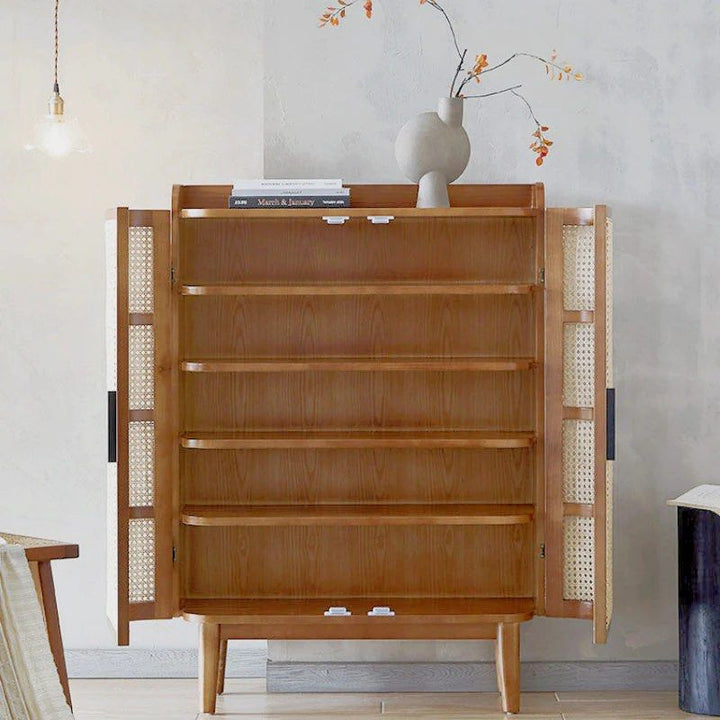 Rattan Shoe Cabinet