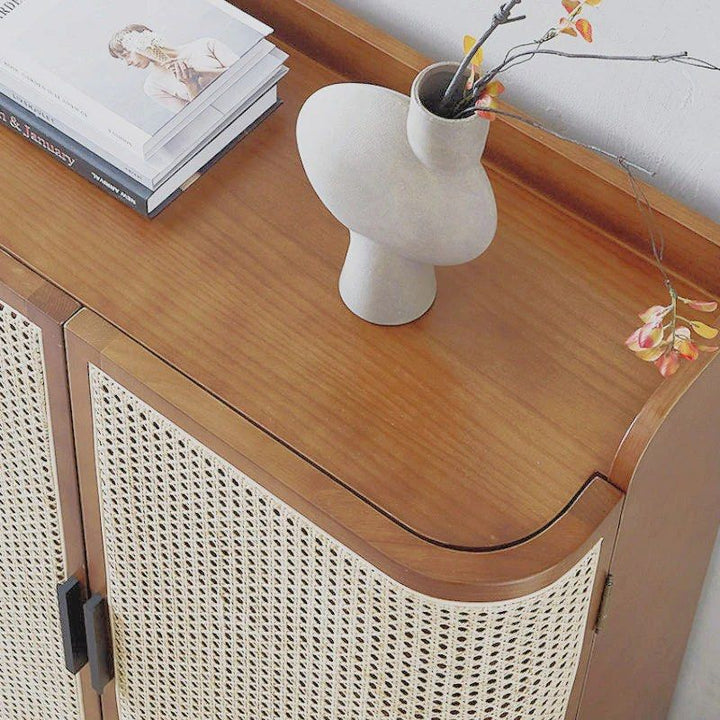 Rattan Shoe Cabinet