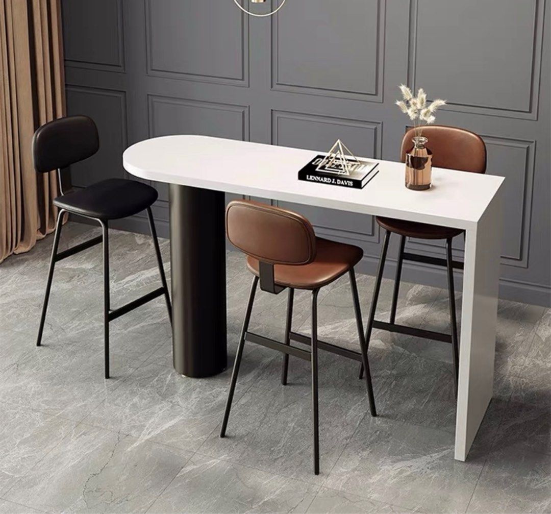 Modern Leather Bar Stool
