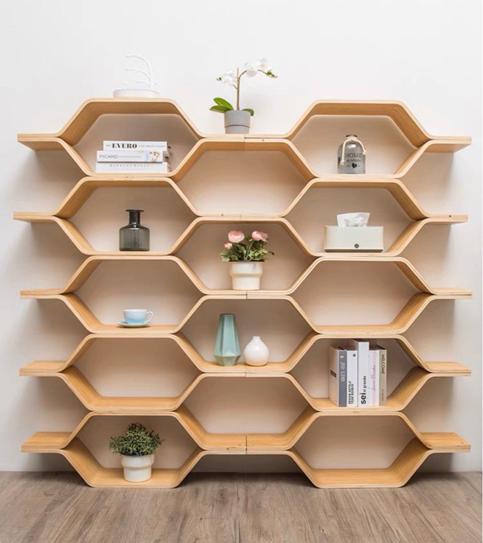 Modern Honeycomb Shelves