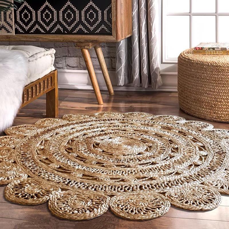 Handmade Braided Hemp Rug