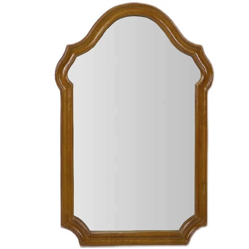 Irregular Wood Wall Mirror