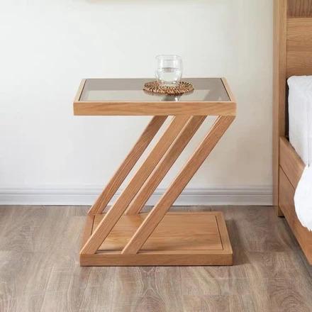 Isabelle Contemporary Solid Wood Side Table
