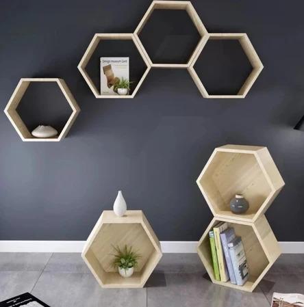 Honeycomb Wall Display Shelf