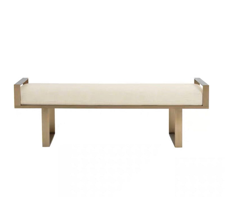 Modern Gold Frame Bench