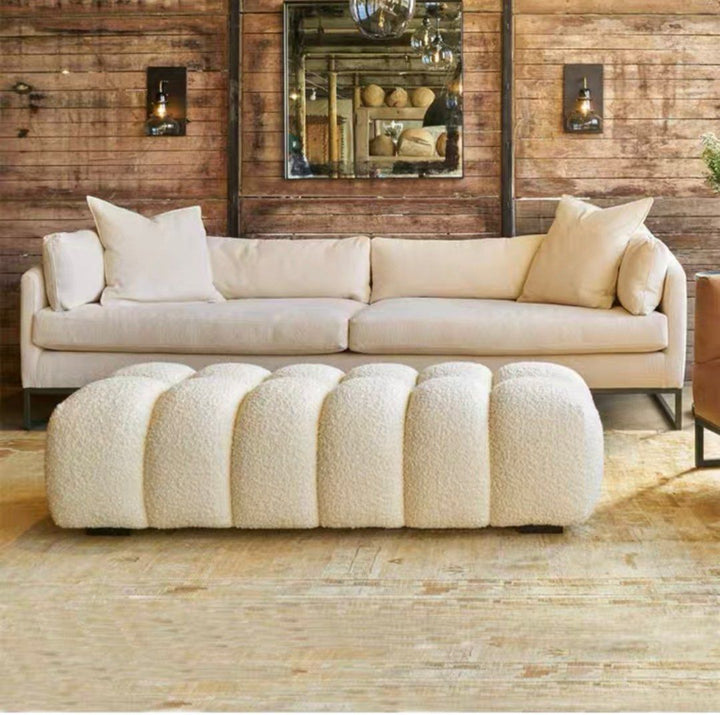 Modern Boucle Bench