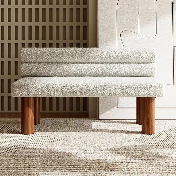 Modern Boucle Bench