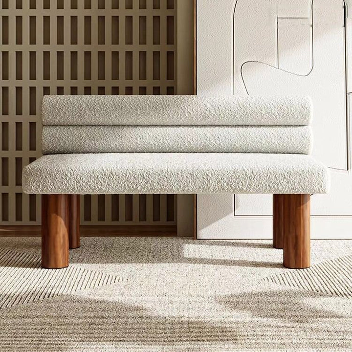 Modern Boucle Bench