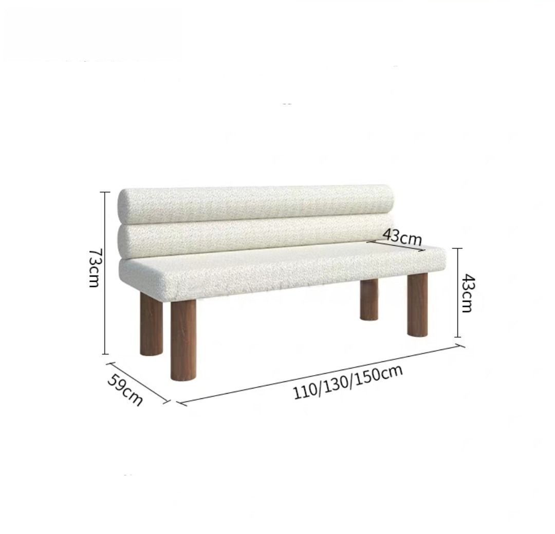 Modern Boucle Bench