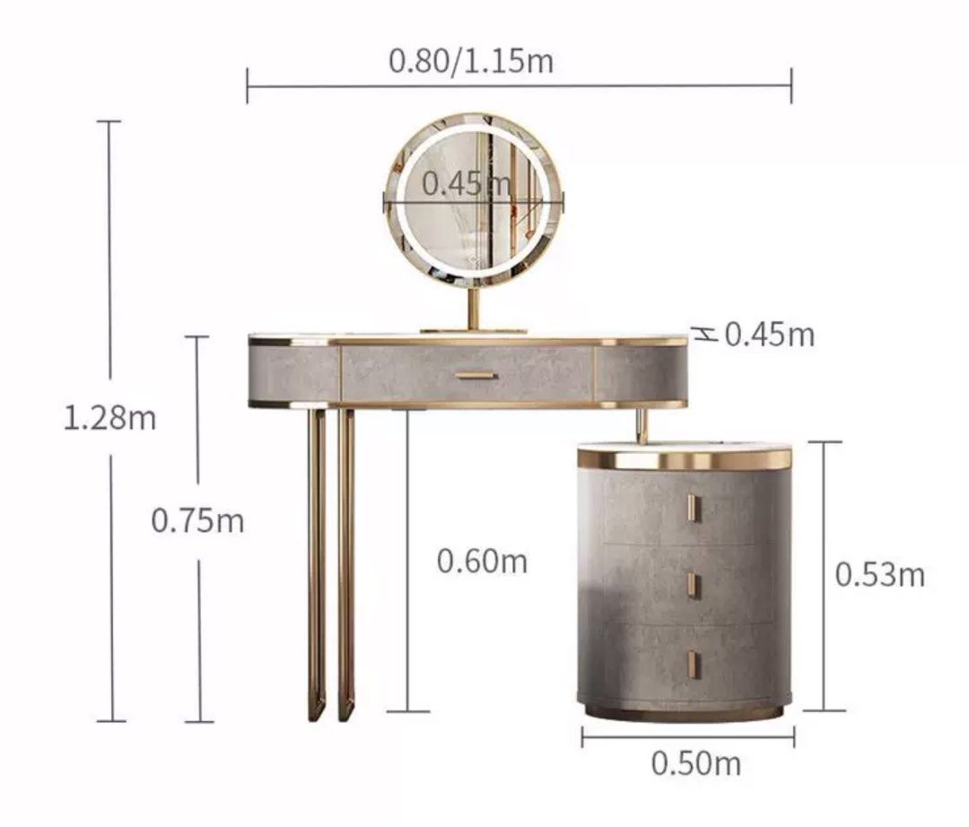 Modern Vanity Table Set