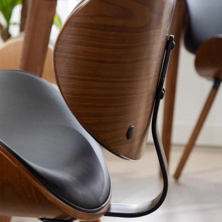 Dining Chair With Leather Cushion
