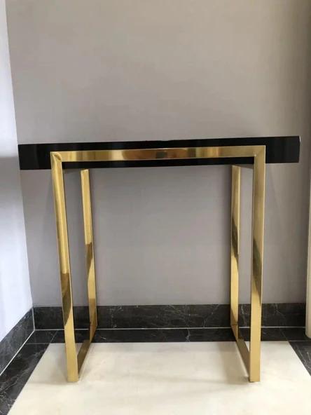Modern Classic Chrome Gold Hallway Console Table