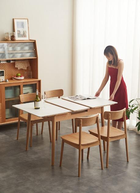 Solid Wood Extendable Dining Table