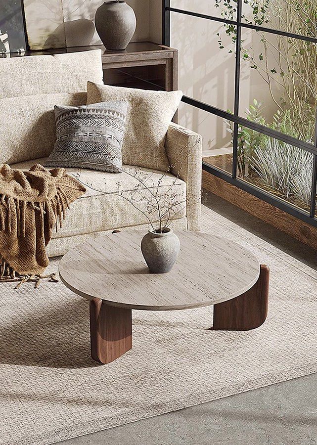 Modern Natural Stone Coffee Table